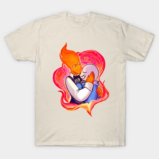 bonefire couple T-Shirt by felfisk